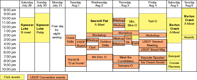 Sierra 2000 Schedule